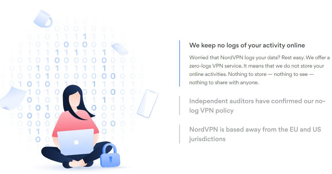 Nordvpn कोई लॉग नहीं