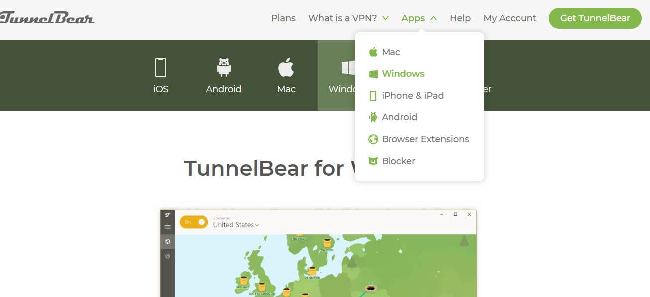 TunnelBear Apps