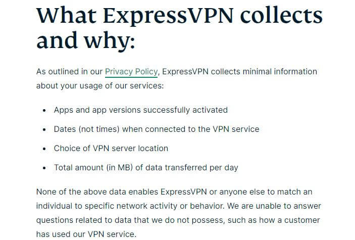 What ExpressVPN Stores