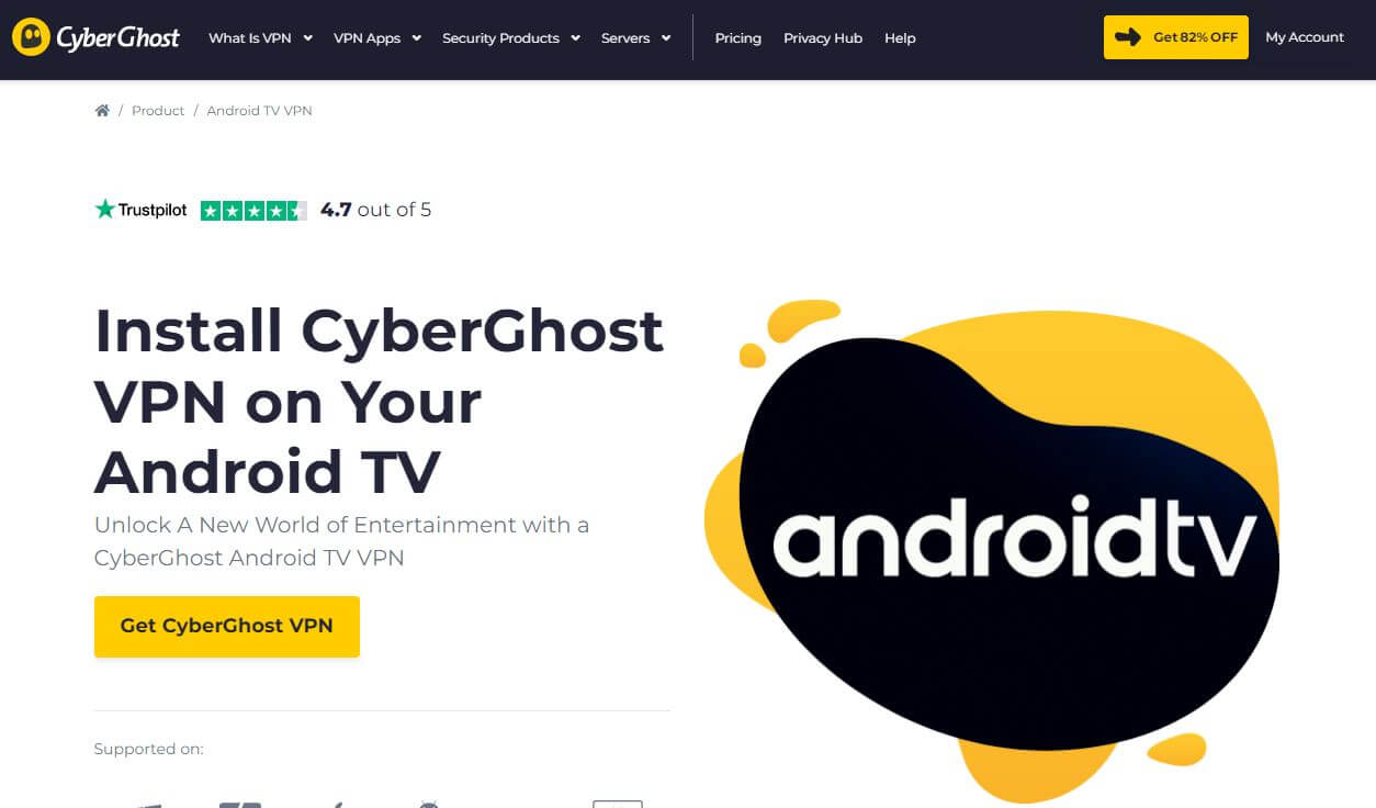 CyberGhost Android TV