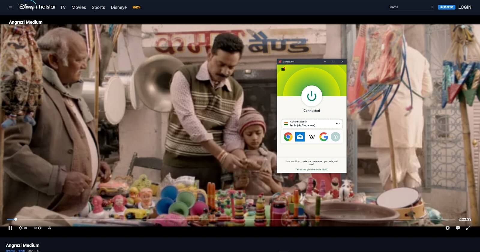 ExpressVPN Hotstar Working