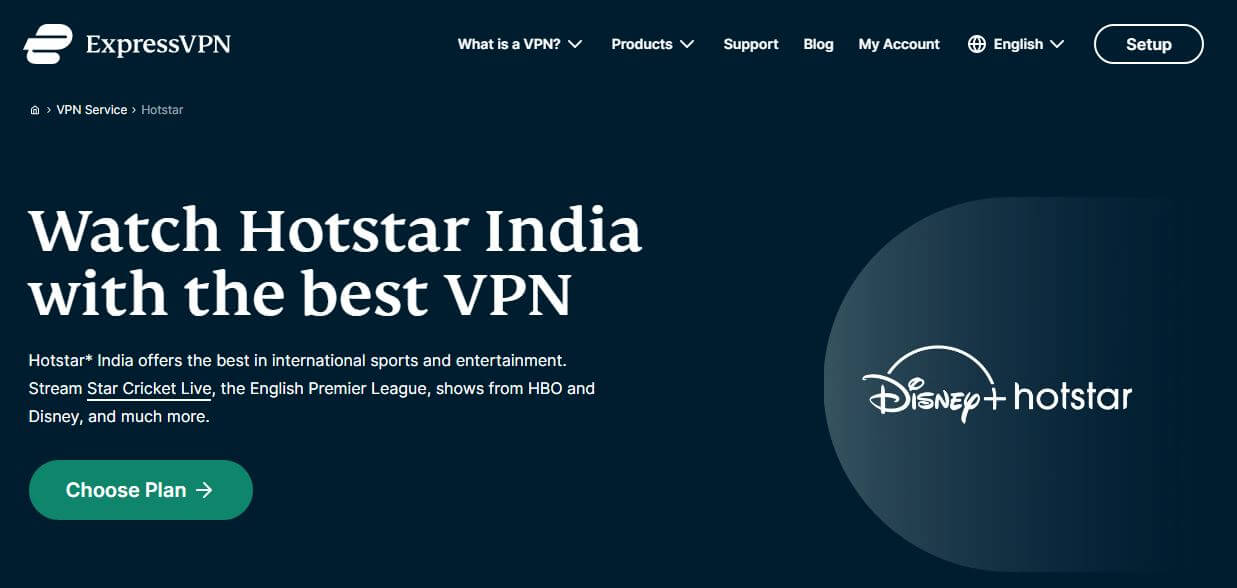 ExpressVPN Hotstar