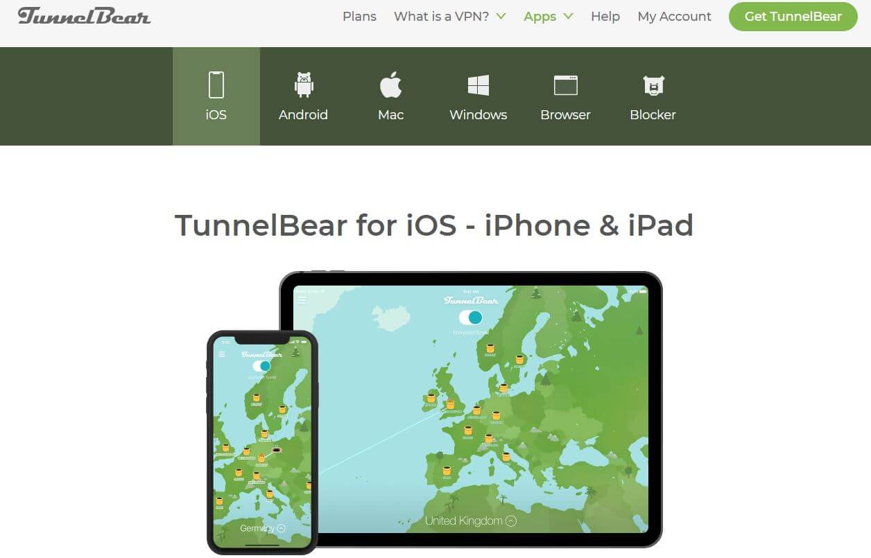 TunnelBear iOS