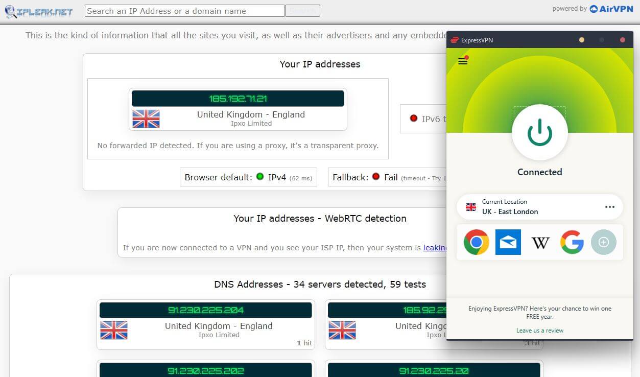 ExpressVPN IP Leak UK