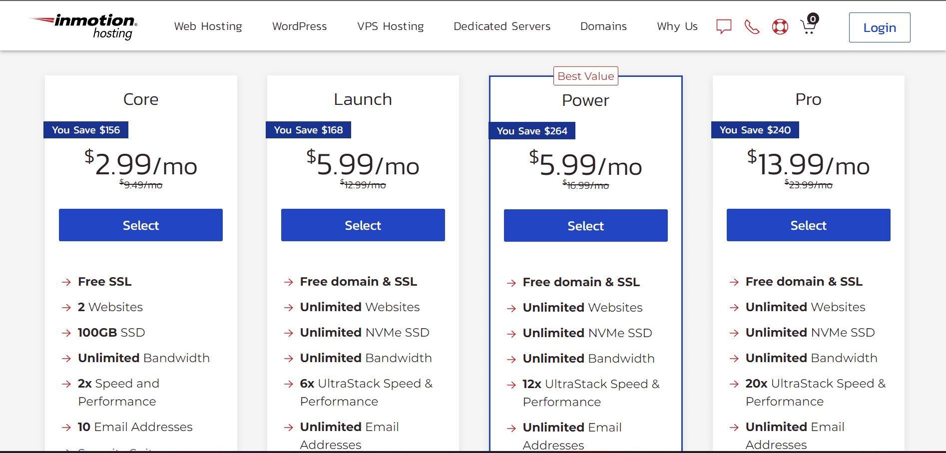 InMotion Shared Hosting