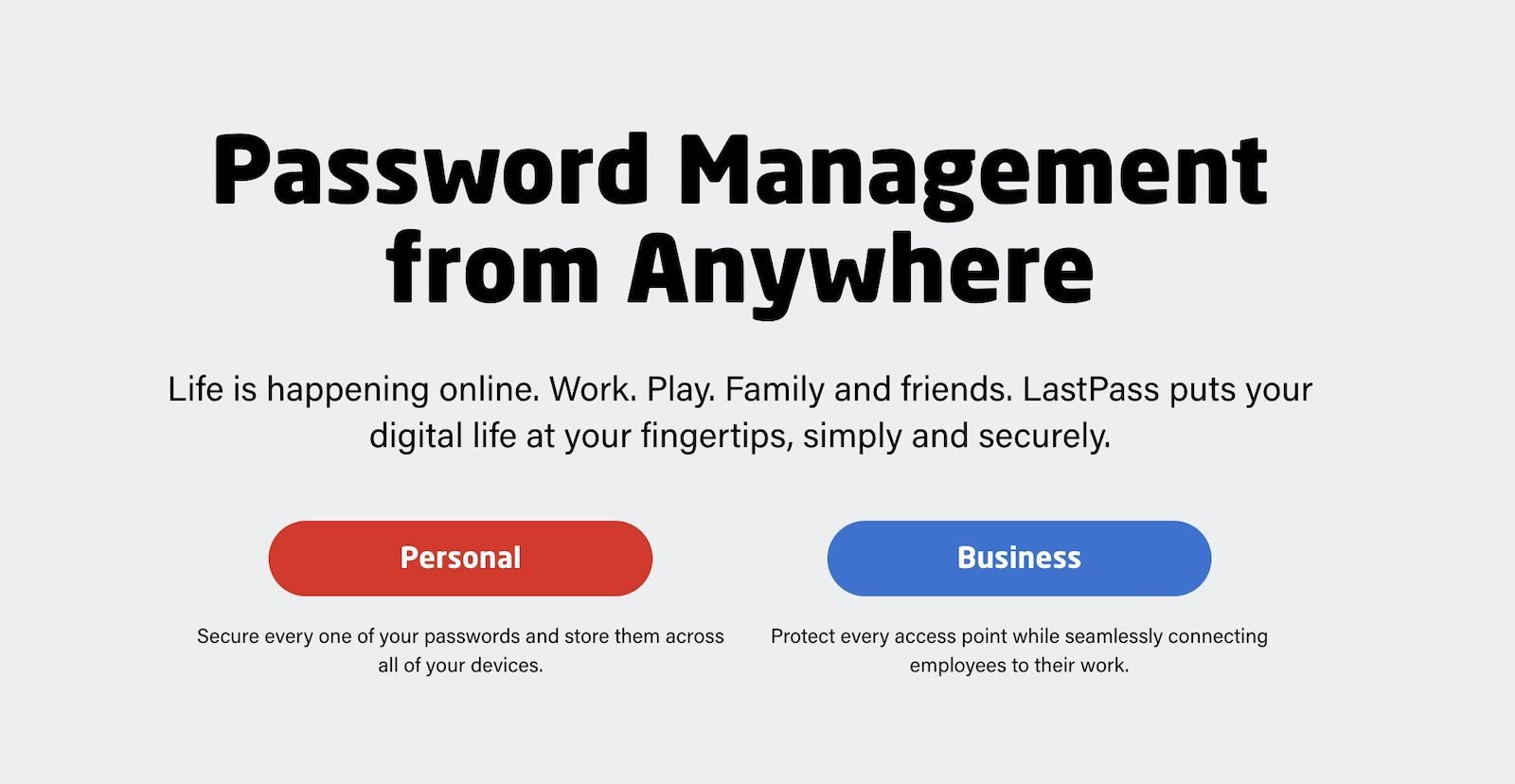 Lastpass Password manager