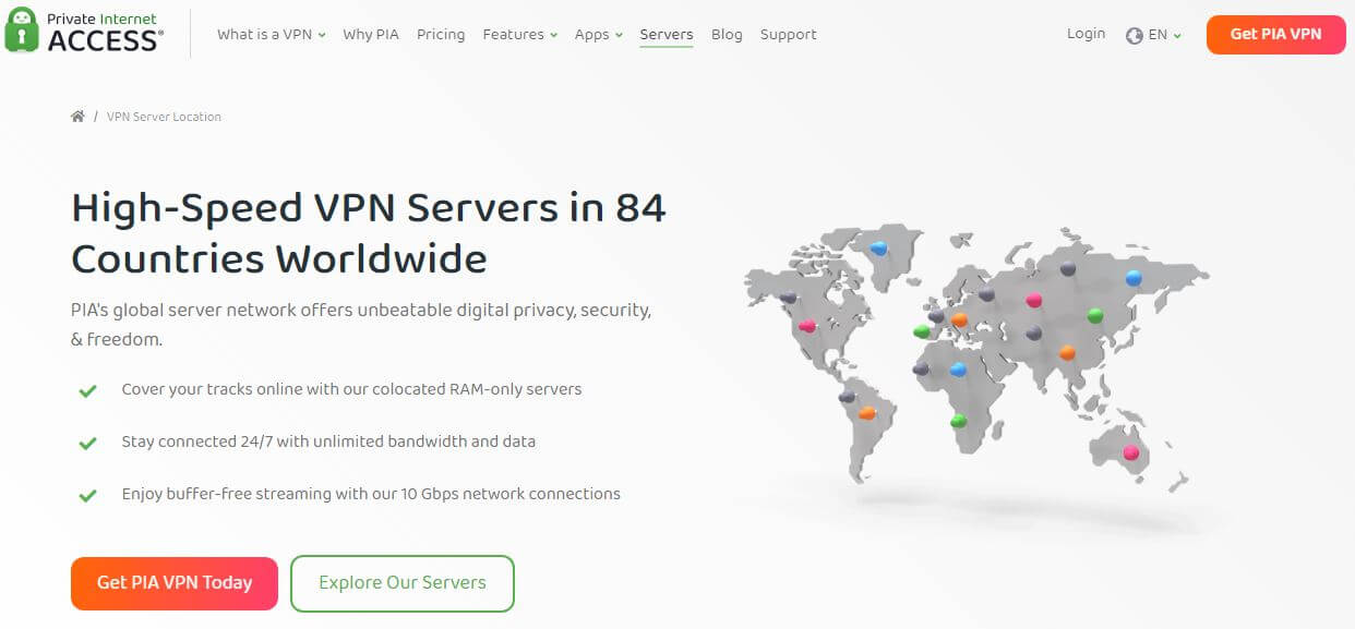 PIA VPN Servers