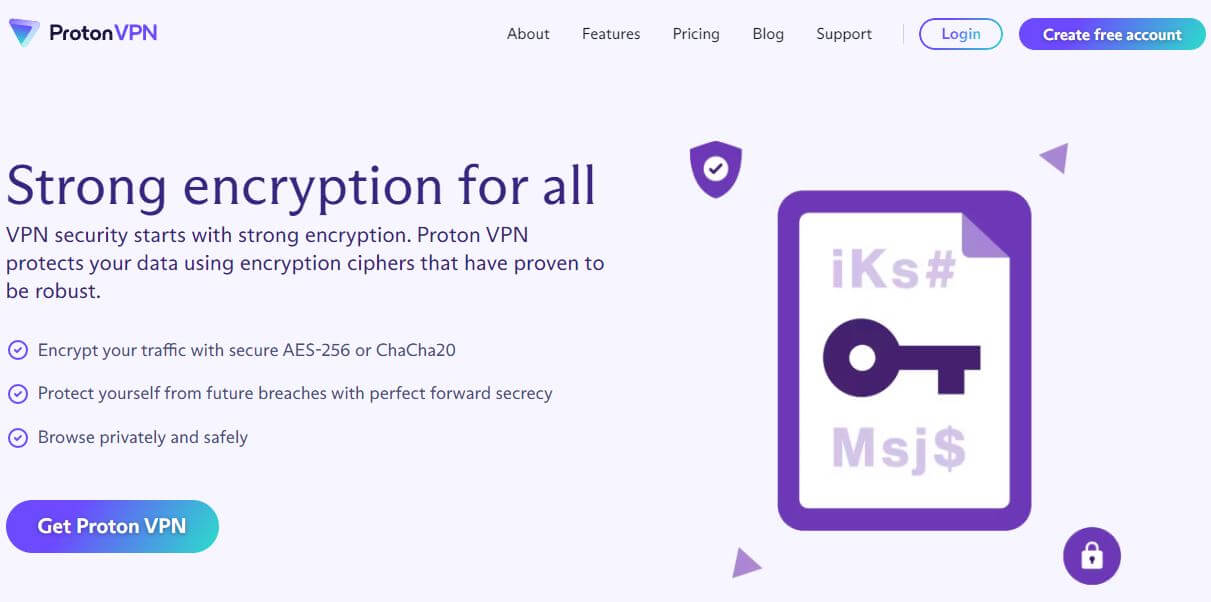 Κρυπτογράφηση protonvpn