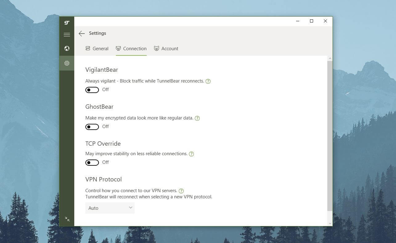 TunnelBear Windows 3