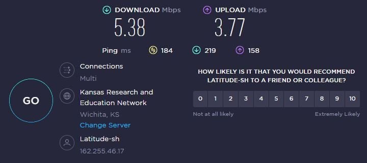 Betternet Speed Test