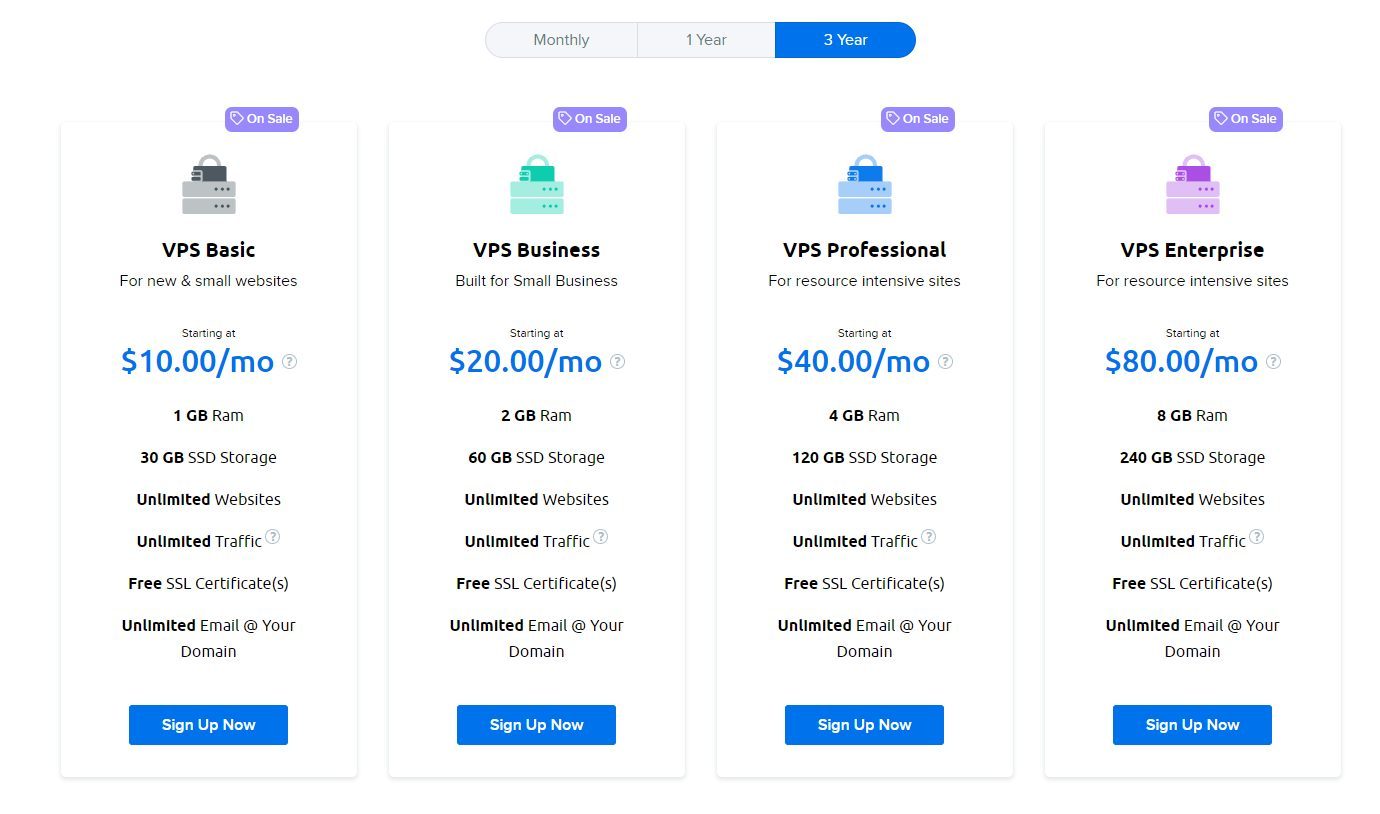 DreamHost VPS Hosting Plans