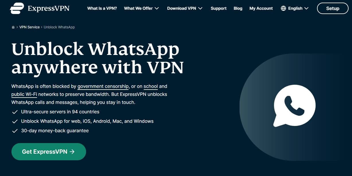 ExpressVPN WhatsApp