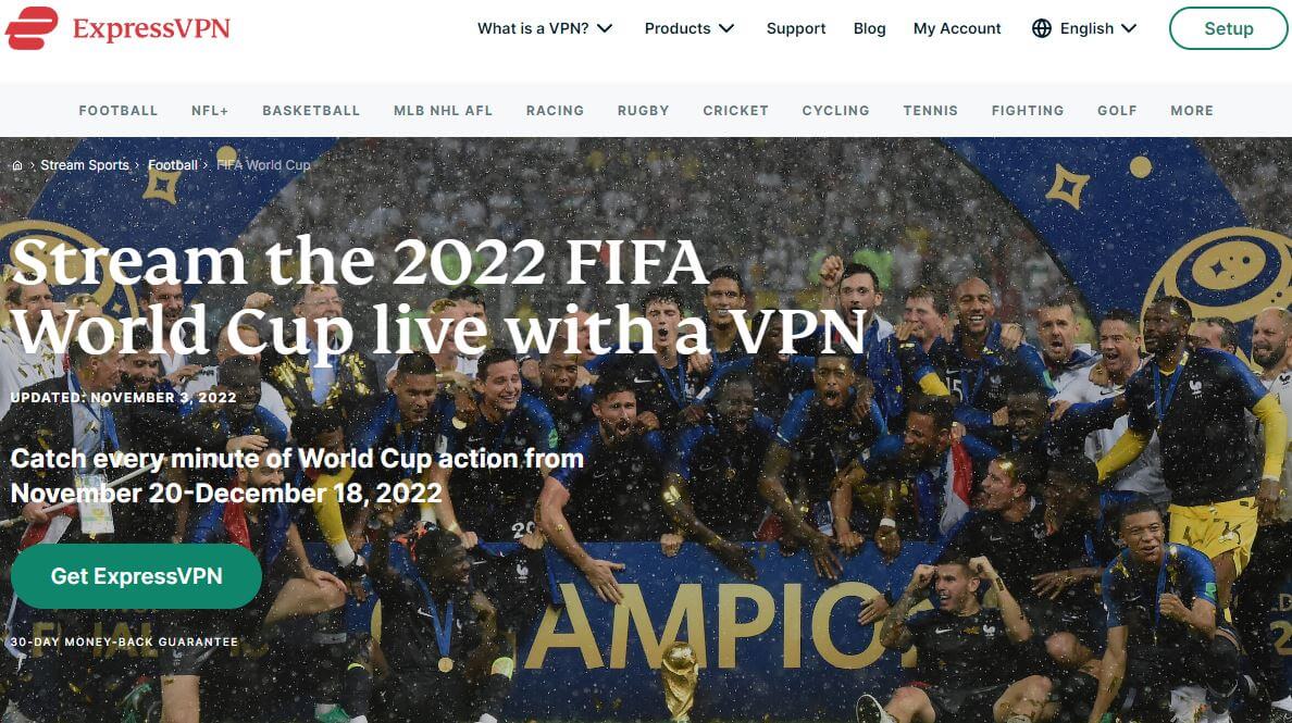 How to Stream the 2022 FIFA World Cup Live for Free with a VPN