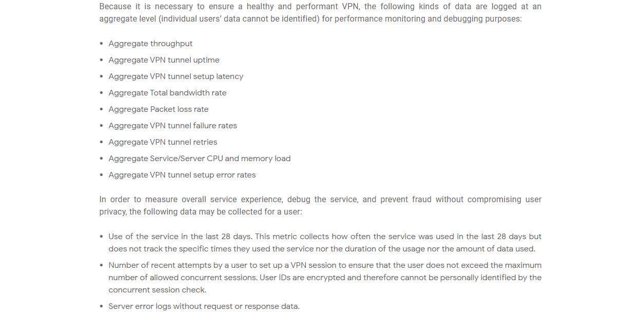 Google Privacy Policy 2