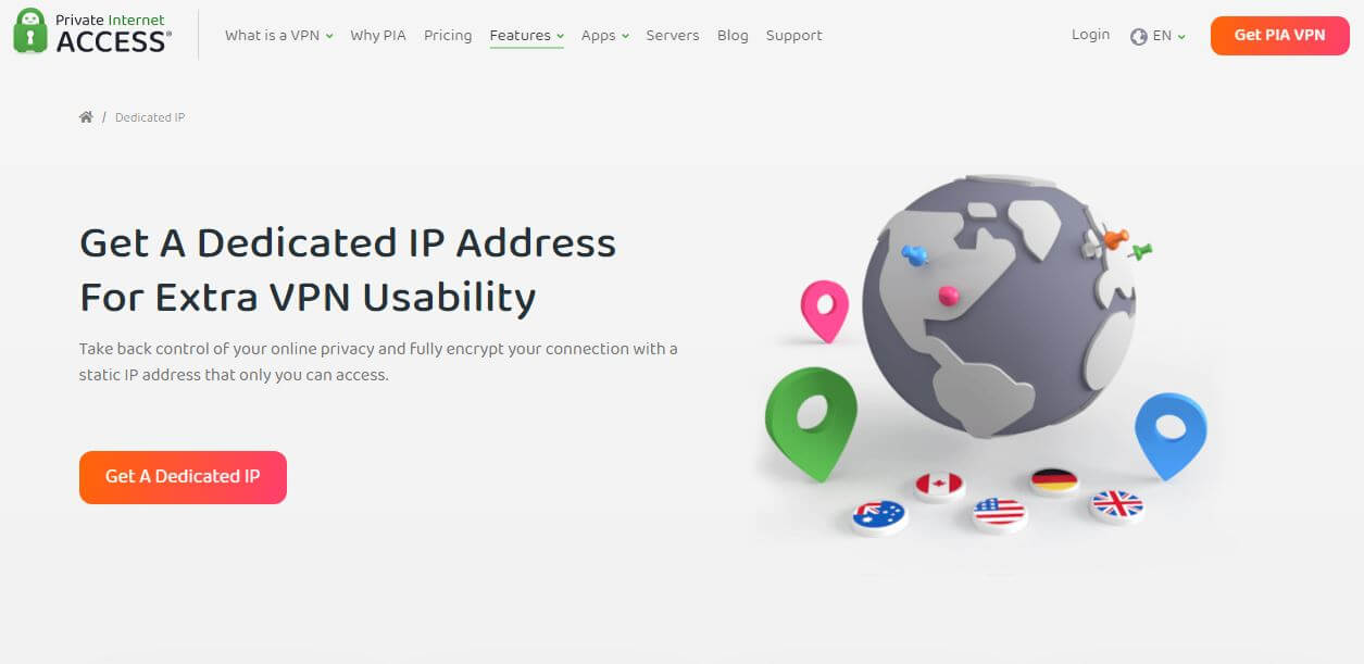 PIA VPN Dedicated IP