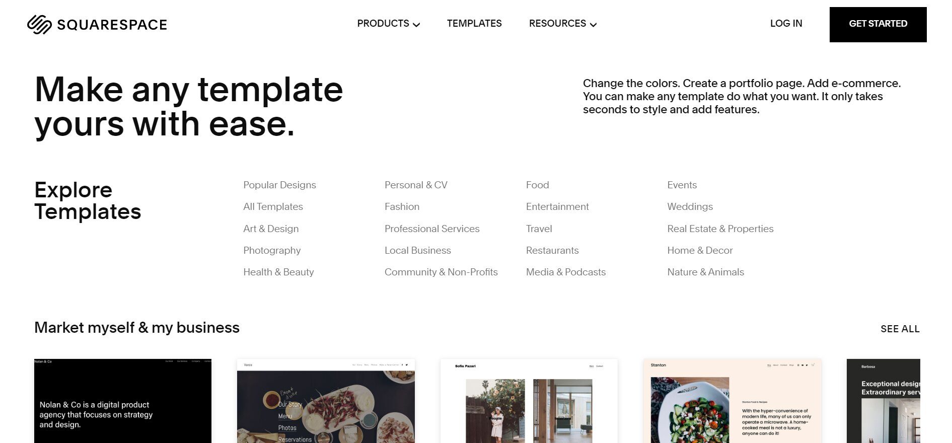 Squarespace Templates