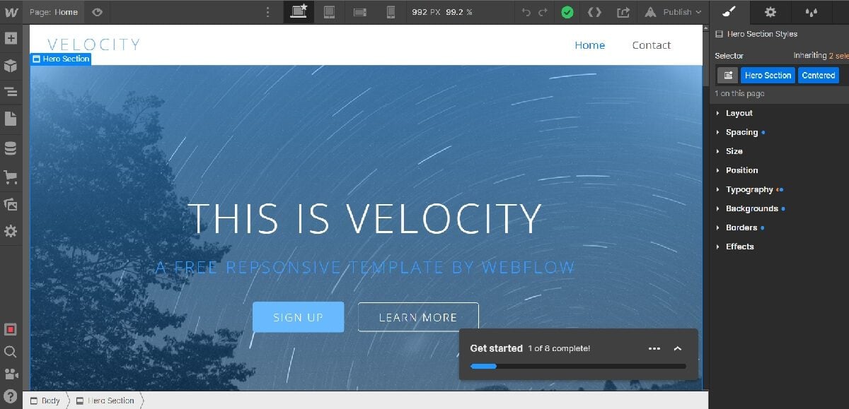 Webflow Editor