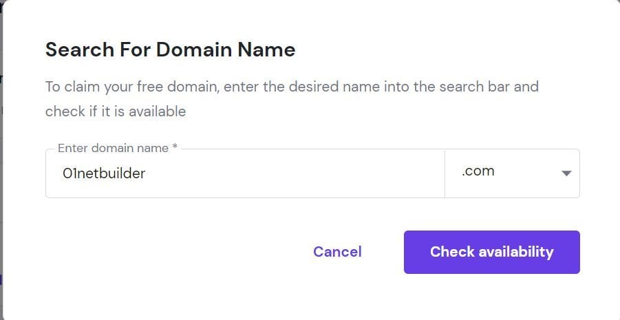 Check for free Domain Availability