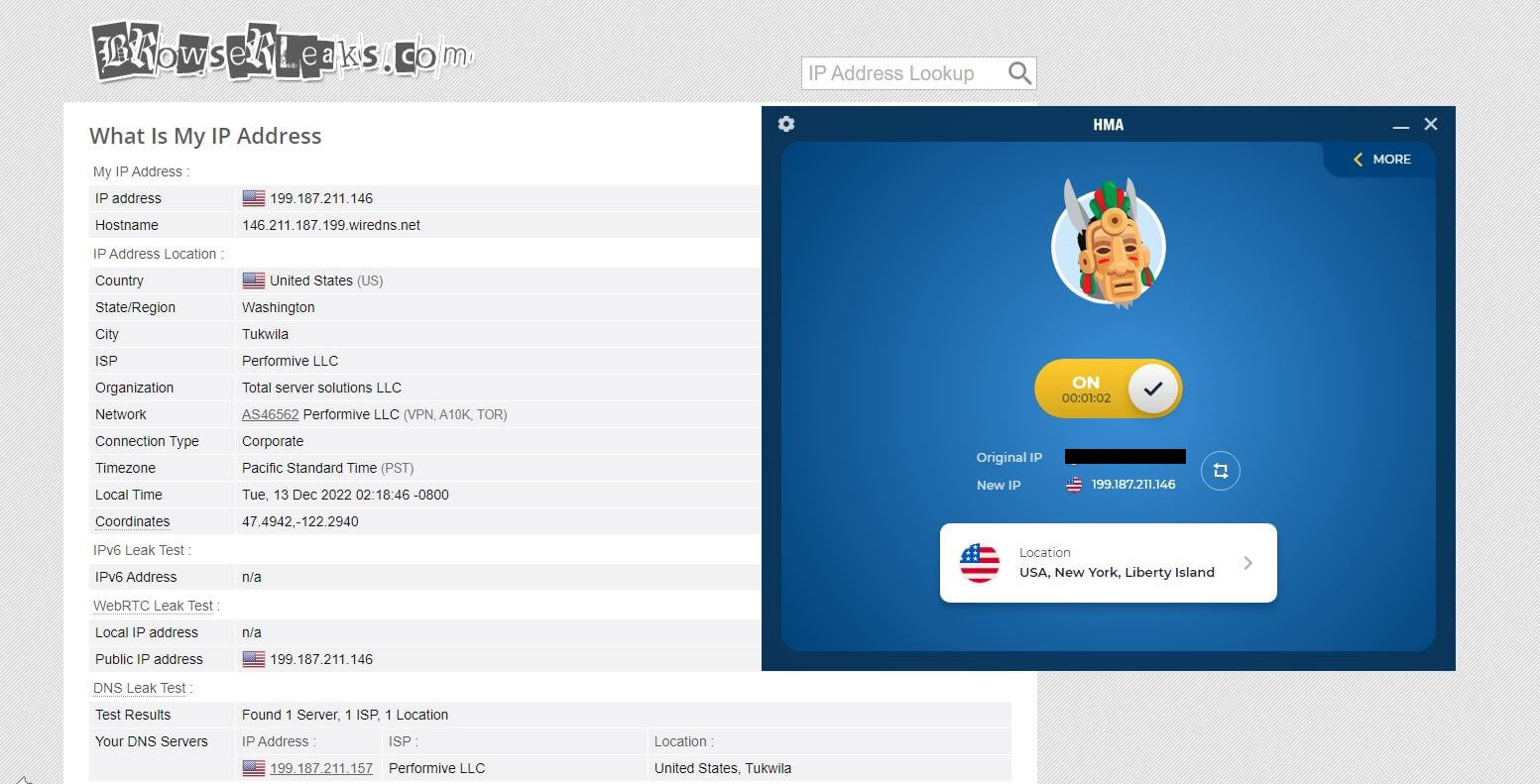 HMA VPN IP Leak 2
