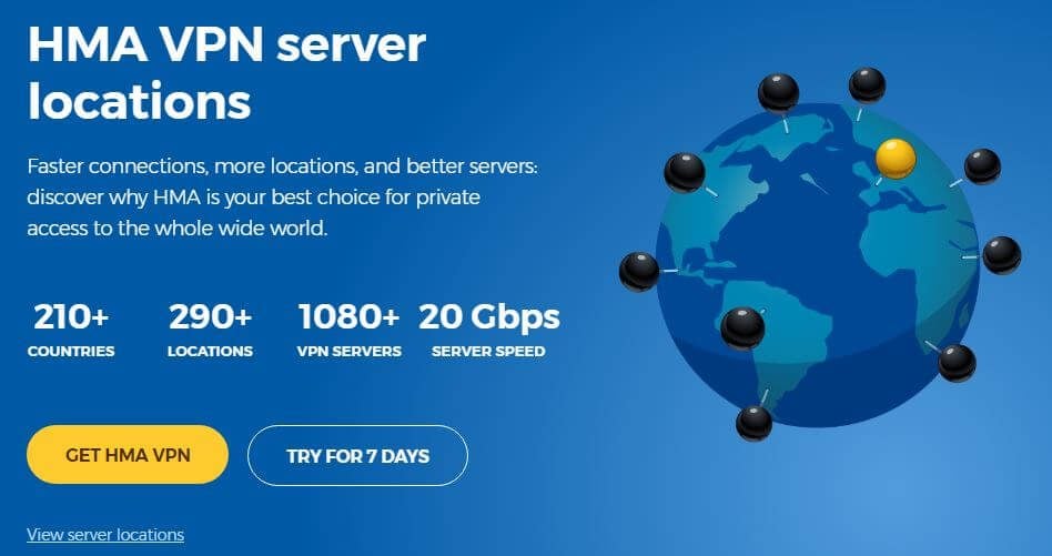 HMA VPN Servers