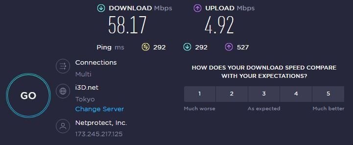 IPVanish Japan Speed