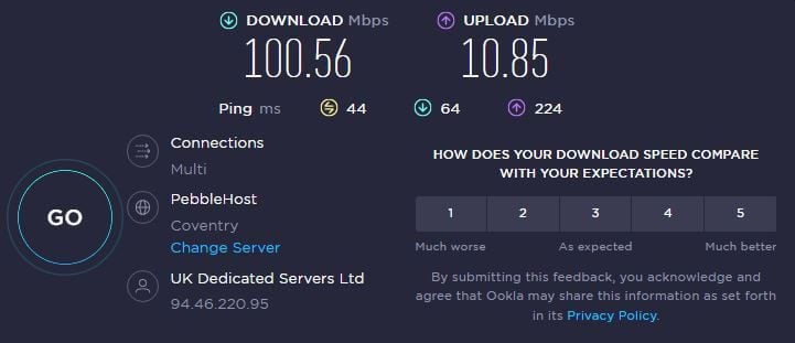 IPVanish UK Speed