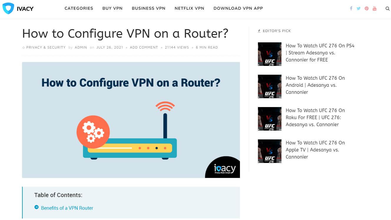 Routeur ivacy vpn