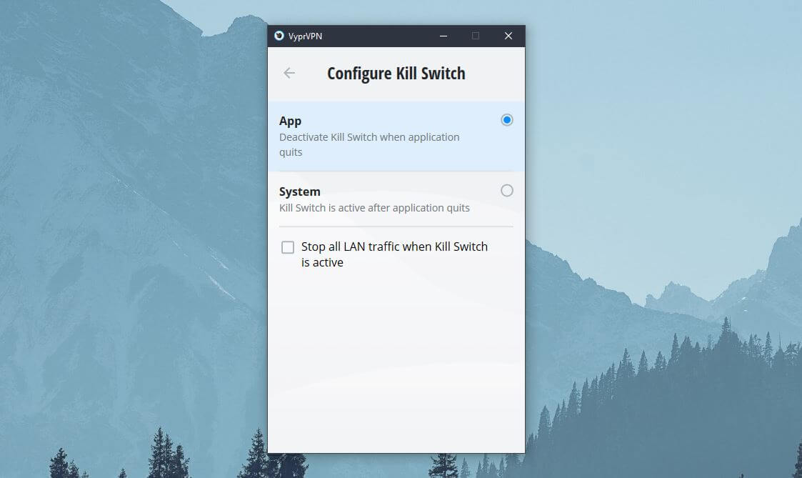 VyprVPN Kill Switch