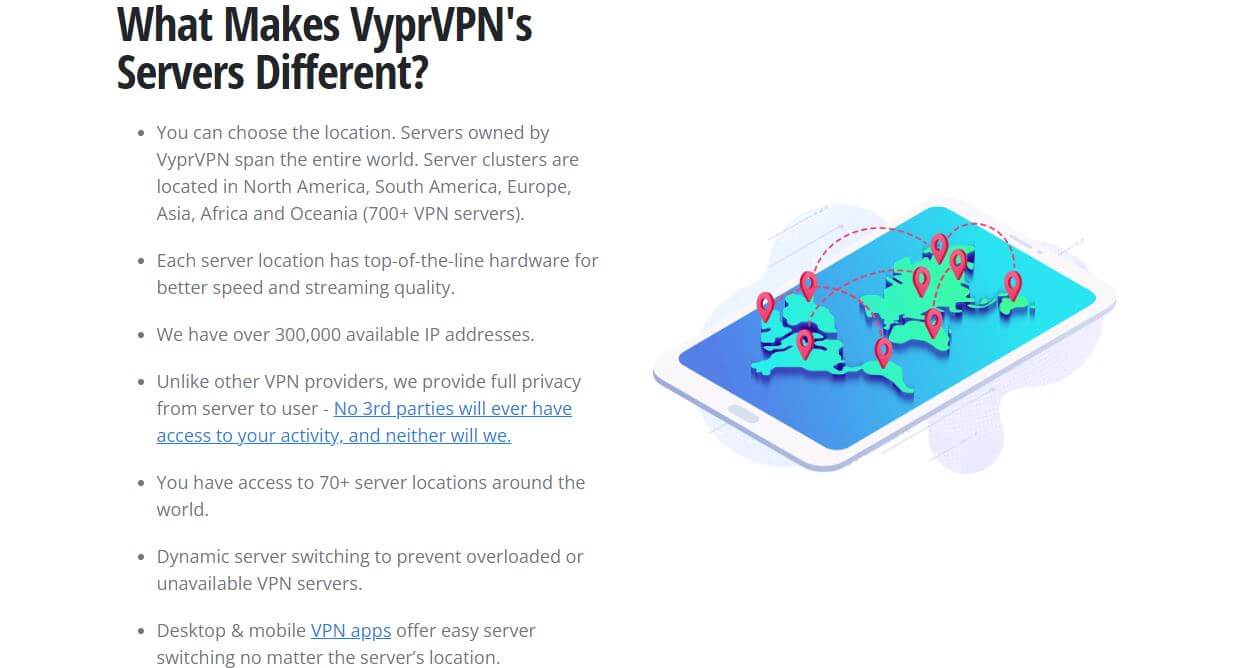 VyprVPN Servers