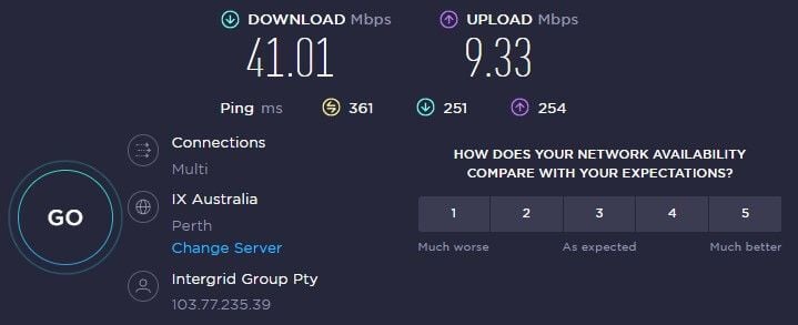 Avast Secureline VPN Australia Speed