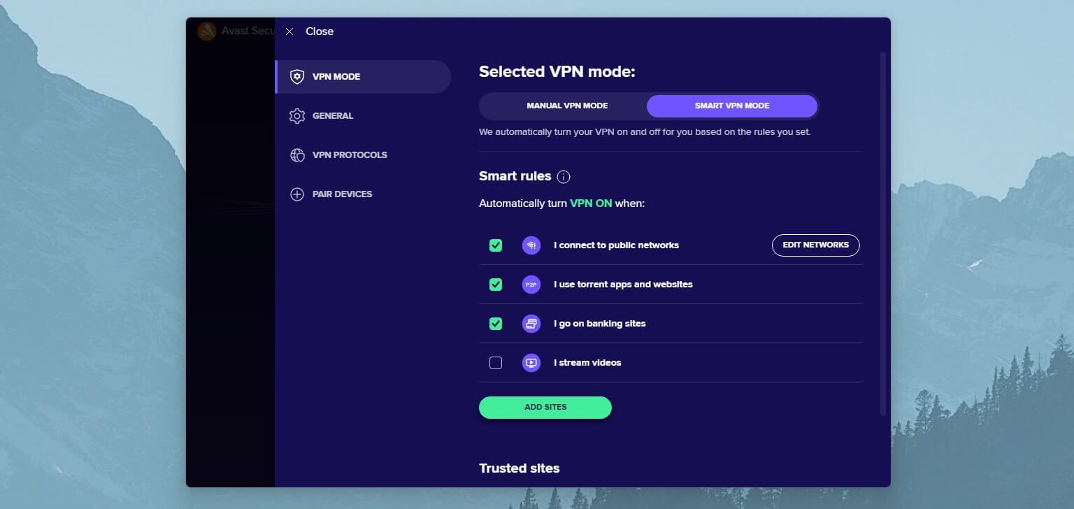 Avast SecureLine VPN Smart VPN