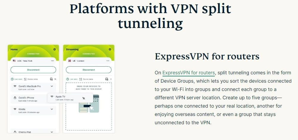 ExpressVPN Split Tunneling Router