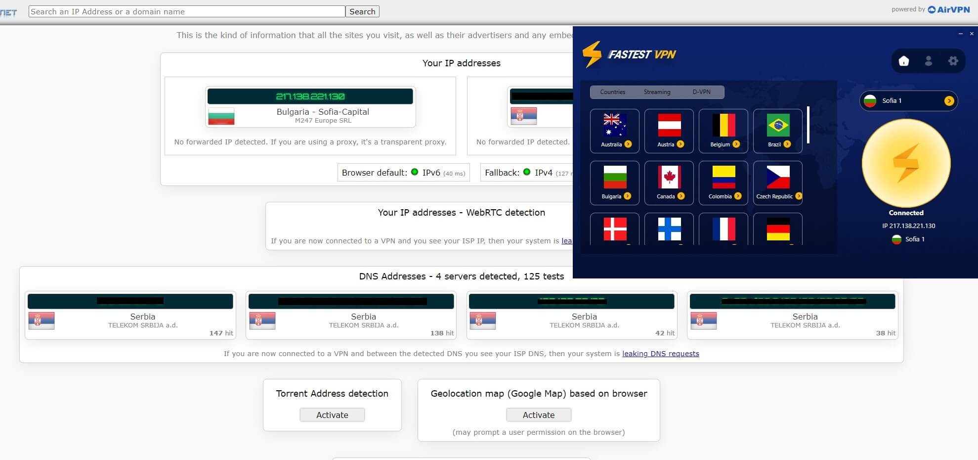 FastestVPN IP Leak 1