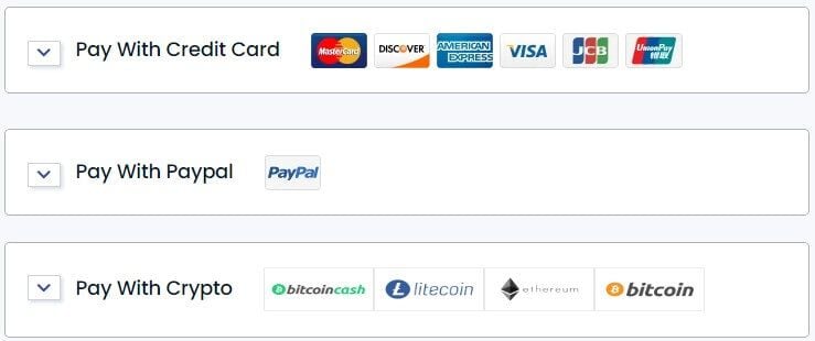 FastestVPN Payment Methods