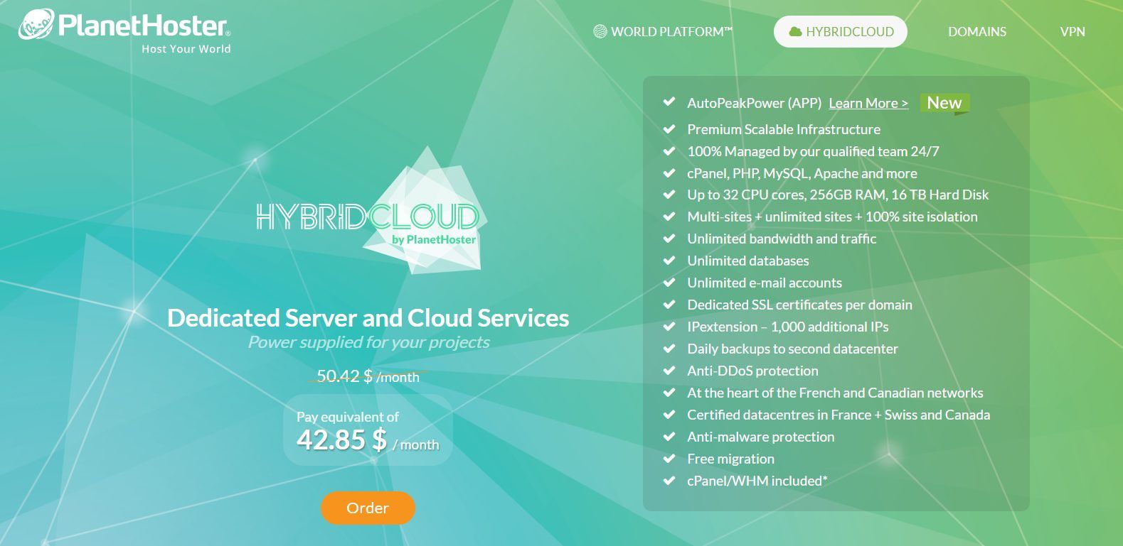 PlanetHoster HybridCloud