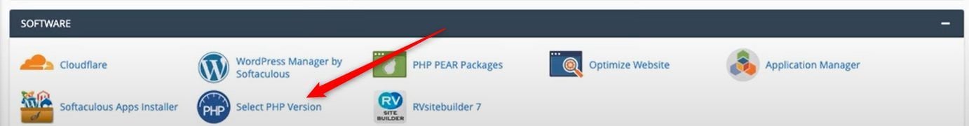 Select PHP Version cPanel
