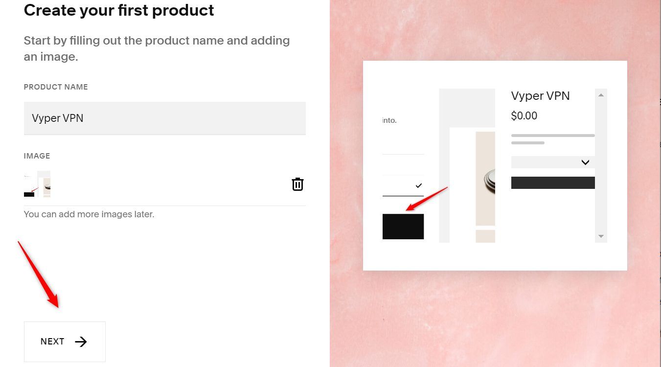 Add Product Name and Image Squarespace