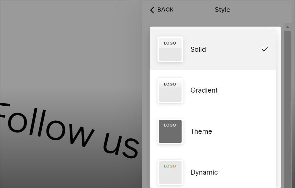 Choose Style Squarespace