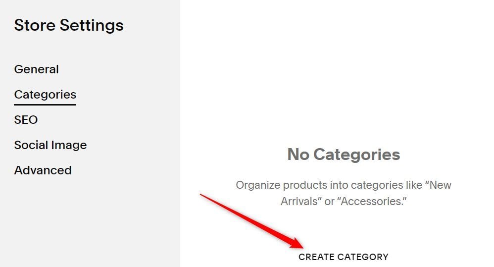 Create Category Squarespace