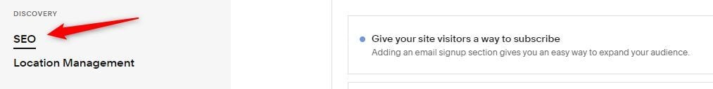 Go to SEO Squarespace