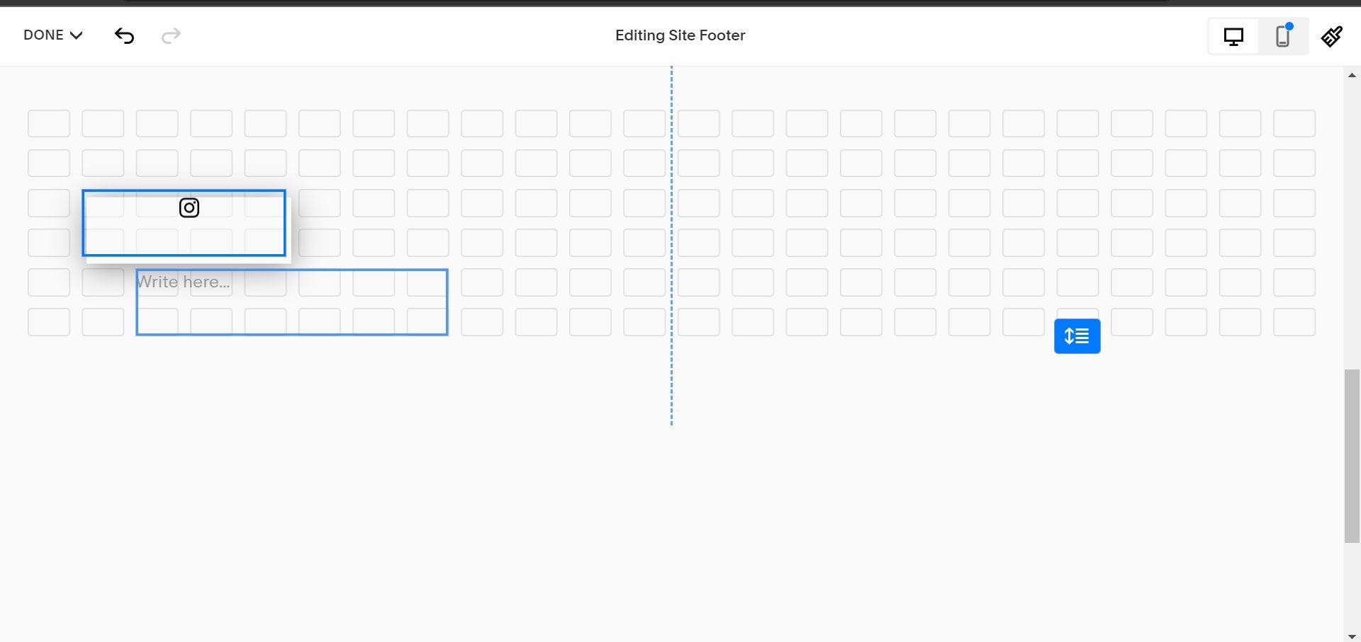 Grid for Positioning Squarespace