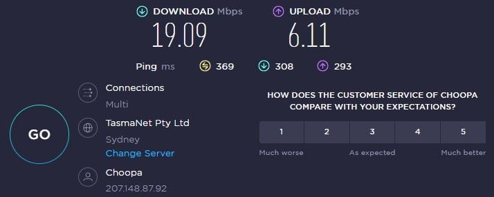 McAfee VPN Australia Speed