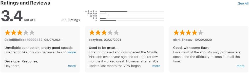 Mozilla VPN Apple Store