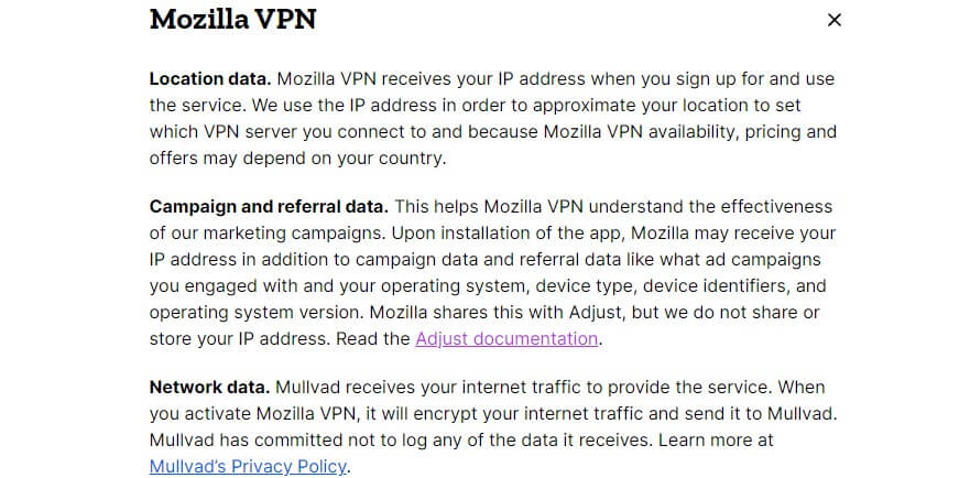 Mozilla VPN Log 2