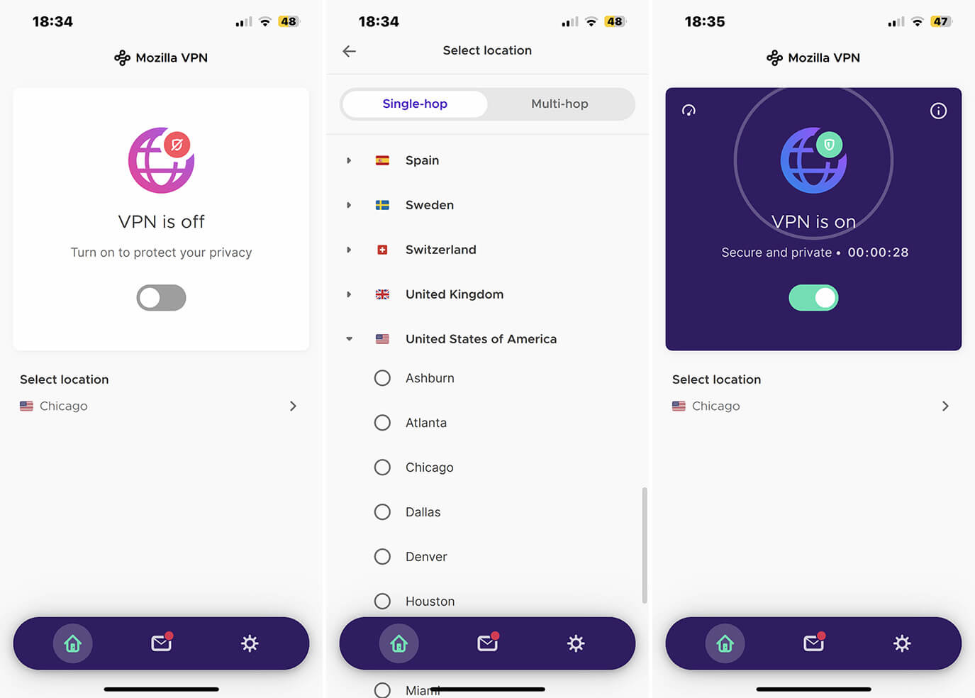 Mozilla VPN Mobile Application