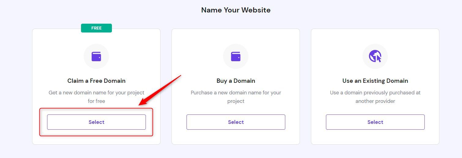 Select Claim Domain Hostinger Builder Ai Website Builder 