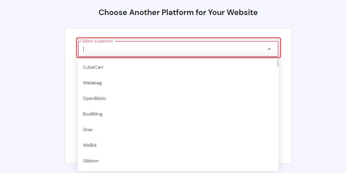 Hostinger Choose Another Platform