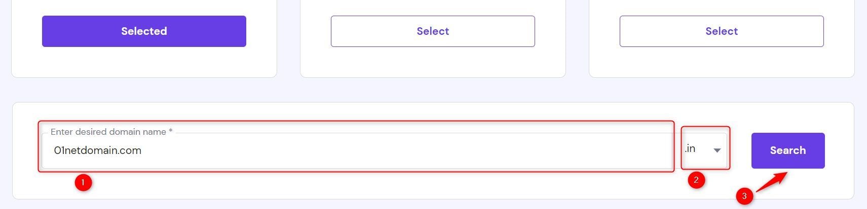 Hostinger Search for Domain Availability