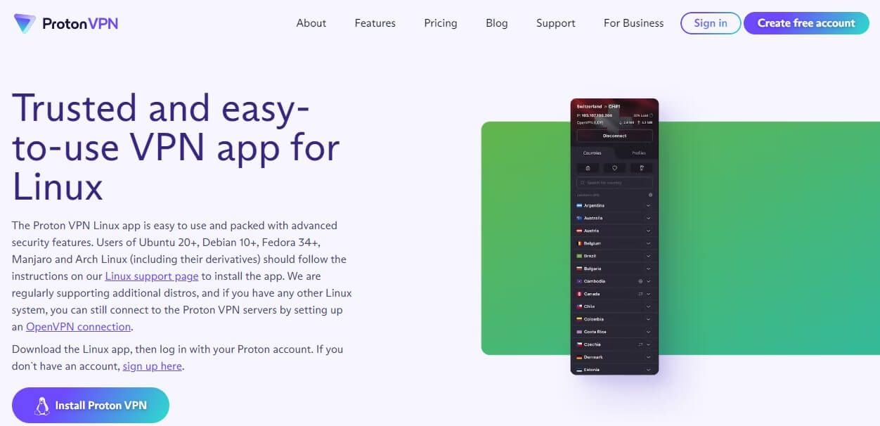 ProtonVPN Linux