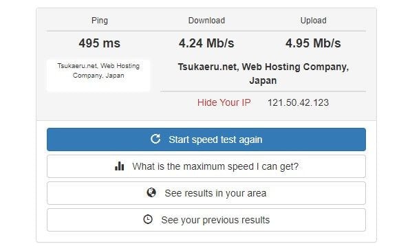 Urban VPN Japan Speed